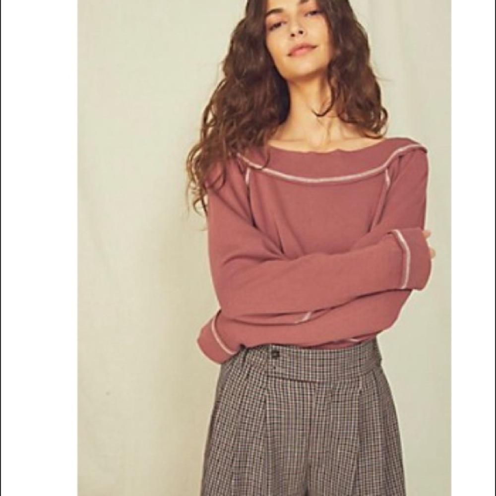Free People you bet sweatshirt bodysuit
